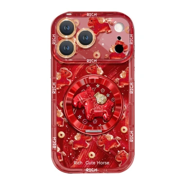 Vàng Đồng Xu Pony Giá Đỡ 17 Điểm iPhone 15 Pro Max Lông Sợi 16 Giá Ưu Đãi 198k