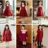 Váy Bé Gái Tiểu Thư Đỏ Mềm Mại - BST Váy Tết 2.024, Giá Ưu Đãi 189.000₫