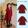 Váy Bé Gái Tiểu Thư Đỏ Mềm Mại - BST Váy Tết 2.024, Giá Ưu Đãi 189.000₫ 6
