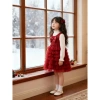 Váy Bé Gái Tiểu Thư Đỏ Mềm Mại - BST Váy Tết 2.024, Giá Ưu Đãi 189.000₫ 8