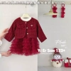 Váy dạ bé gái Hello Kitty kèm áo khoác, size 9-25kg, giá ưu đãi 365k, phù hợp tiệc Tết 6