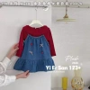 Váy dạ bé gái Hello Kitty kèm áo khoác, size 9-25kg, giá ưu đãi 365k, phù hợp tiệc Tết 7