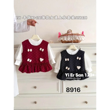 Váy dạ bé gái Hello Kitty kèm áo khoác, size 9-25kg, giá ưu đãi 365k, phù hợp tiệc Tết 8