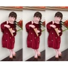 Váy đầm nhung cổ yếm đính đá + áo khoác choàng xinh cho bé gái Tết - Giảm còn 139k 2