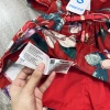 Váy đầm nhung hoa đỏ và đai mayoral sang trọng giảm giá 23 chỉ 248k 3