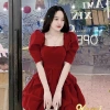 Váy đầm nữ cổ vuông xòe bồng sang chảnh Nhung Kemi - Đi chơi, tiệc xinh 175k