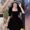 Váy đầm nữ cổ vuông xòe bồng sang chảnh Nhung Kemi - Đi chơi, tiệc xinh 175k 3