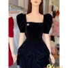 Váy đầm nữ cổ vuông xòe bồng sang chảnh Nhung Kemi - Đi chơi, tiệc xinh 175k 5