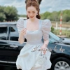 Váy đầm nữ cổ vuông xòe bồng sang chảnh Nhung Kemi - Đi chơi, tiệc xinh 175k 8
