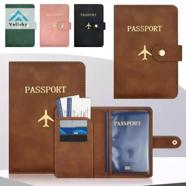 Velishy Giá Đỡ ID Da Khóa Máy Bay Du Lịch Unisex – Nhiều Khe Cắm Thẻ Hộ Chiếu 3 Velishy Giá Đỡ ID Da Khóa Máy Bay Du Lịch Unisex – Nhiều Khe Cắm Thẻ Hộ Chiếu 3