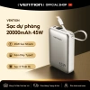Vention 20.000mAh PD 45W - Sạc nhanh Type-C iPhone 16 Pro Max & Samsung S24 Ultra, bảo hành, chỉ 635k