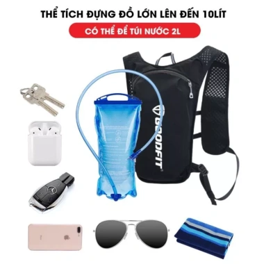 Vest Nước GOODFIT GF302RV - Balo Chống Nước Dung Tích Lớn Siêu Nhẹ, Thích Hợp Chạy Bộ và Leo Núi, Giá 379.000 VNĐ