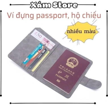 Ví da đa năng Ladykiller - Đựng hộ chiếu, visa RFID chống trộm, nhiều ngăn, khóa nam châm PP5, cao cấp, chỉ 175k