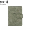 Ví da đựng hộ chiếu visa RFID chống trộm, nhiều ngăn, khóa nam châm PP5 - Rockcow 175k 5