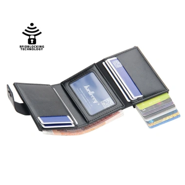 Ví da đựng thẻ tín dụng RFID thông minh chống trộm, bảo mật cao, sang trọng 6