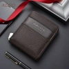 Ví Da Nam PU Retro Classic Đơn Giàn, Sang Trọng, Khóa Viền Chống Trộm, Nhiều Ngăn Thẻ - Giá 122,850 VND 8
