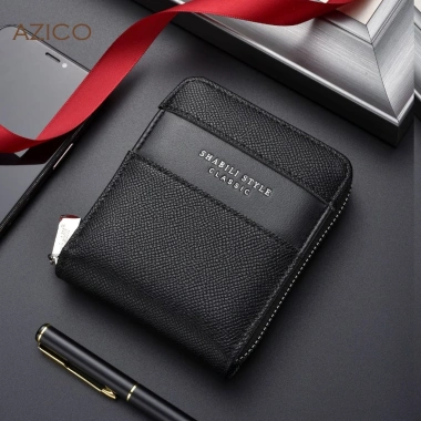 Ví Da Nam PU Retro Classic Đơn Giàn, Sang Trọng, Khóa Viền Chống Trộm, Nhiều Ngăn Thẻ - Giá 122,850 VND 10