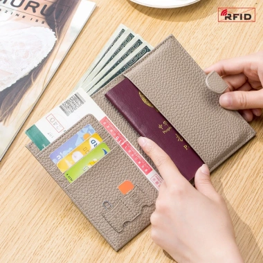 Ví đa năng nữ da thật chính hãng – Phong cách mới, đựng hộ chiếu, thẻ Bò, ưu đãi giảm giá 22%