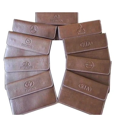 Ví da XCHAT đựng giấy tờ ô tô, bóp đăng kiểm in logo, chất liệu bền đẹp - 30.000₫