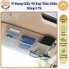 Ví Đựng Giấy Tờ Ô Tô Da Cao Cấp - Kẹp Kính, Túi Gắn Chắn Gió, Giá 27.000₫