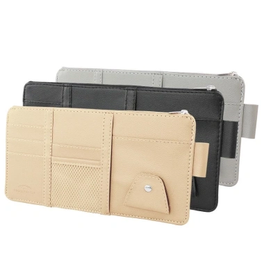 Ví Đựng Giấy Tờ Ô Tô Da Cao Cấp - Kẹp Kính, Túi Gắn Chắn Gió, Giá 27.000₫ 5