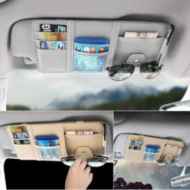 Ví Đựng Giấy Tờ Ô Tô Da Cao Cấp - Kẹp Kính, Túi Gắn Chắn Gió, Giá 27.000₫ 9