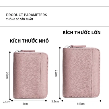Ví đựng thẻ DREAMOFLOVE đa ngăn gọn gàng, tiện lợi, nhiều màu sắc - 167.700₫
