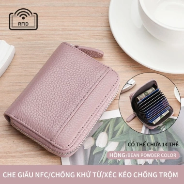 Ví đựng thẻ DREAMOFLOVE đa ngăn gọn gàng, tiện lợi, nhiều màu sắc - 167.700₫