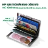 Ví đựng thẻ tín dụng chống trộm thép không gỉ đa ngăn, bảo vệ RFID - 24.799₫ 3