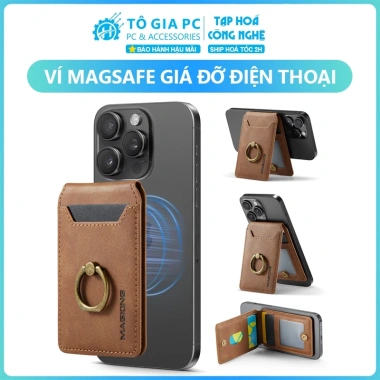 Ví Magsafe MAGKING - Chống Trộm RFID, Giá Đỡ Độc Đáo Cho Điện Thoại, Giá 125k