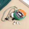 Ví Mini treo cổ màu, túi đựng tai nghe chống trộm vải, khóa nhỏ 62.640 VND 5