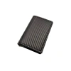 Ví nam đa năng khe cắm thẻ, hộp kim loại bật lên tự động RFID, chống trộm sợi carbon 6
