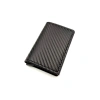 Ví nam đa năng khe cắm thẻ, hộp kim loại bật lên tự động RFID, chống trộm sợi carbon 7
