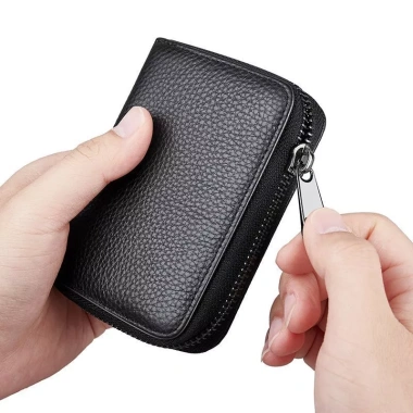 Ví Nhỏ Đựng Thẻ Chống Trộm Dây Kéo Đa Năng cho Nữ và Nam Phideon 2