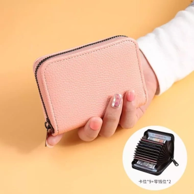 Ví Nhỏ Đựng Thẻ Chống Trộm Dây Kéo Đa Năng cho Nữ và Nam Phideon 7