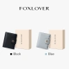 Ví nữ FOXLOVER 15 ngăn đựng thẻ thiết kế gấp đôi Đen-Xanh dương - Chỉ 337.000₫ 2