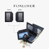 Ví nữ FOXLOVER 15 ngăn đựng thẻ thiết kế gấp đôi Đen-Xanh dương - Chỉ 337.000₫ 5