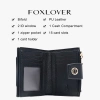 Ví nữ FOXLOVER 15 ngăn đựng thẻ thiết kế gấp đôi Đen-Xanh dương - Chỉ 337.000₫ 6