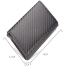 Ví RFID sợi Carbon bật lên - Hộp đựng thẻ chống trộm, giảm giá 58.931 VND 3