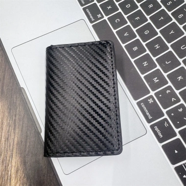 Ví RFID sợi Carbon bật lên - Hộp đựng thẻ chống trộm, giảm giá 58.931 VND