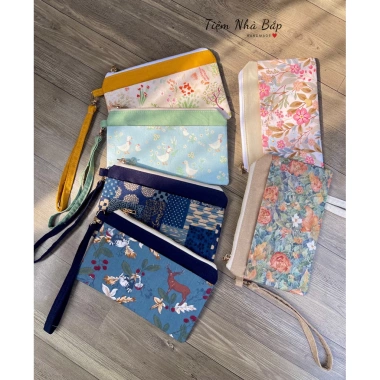 Ví vải hoạ tiết 2 ngăn handmade - Tiệm Nhà Bếp, tặng kèo dây đeo tay, giảm còn 95.000₫ 8