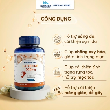 Viên Meracine L-Cystine 500mg - Sáng da giảm nám mụn rụng tóc 60 viên 159.500 VND 6