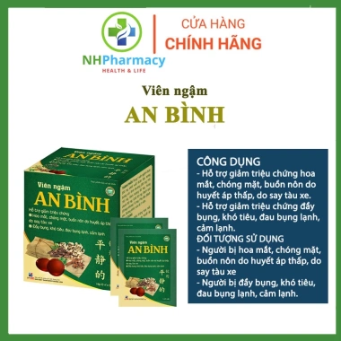Viên Ngậm An Bình 120k - Giảm say tàu xe, cảm lạnh, đau bụng lạnh nhanh chóng 3