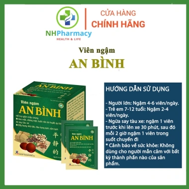 Viên Ngậm An Bình 120k - Giảm say tàu xe, cảm lạnh, đau bụng lạnh nhanh chóng 4