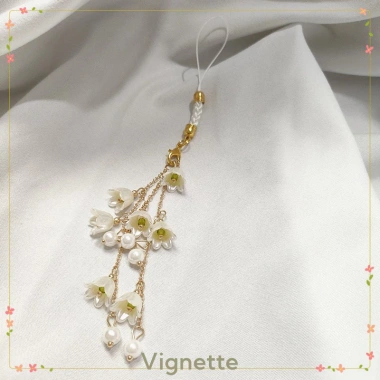 Vignette COD Dây chuyền điện thoại hoa sáng tạo thủ công - Dây buộc ngắn thời trang cá nhân giảm giá 23.499