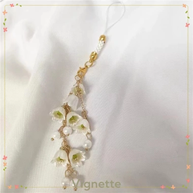 Vignette COD Dây chuyền điện thoại hoa sáng tạo thủ công - Dây buộc ngắn thời trang cá nhân giảm giá 23.499
