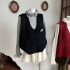 VMY Studio áo len cổ tay bèo + áo gile đính hoa sang trọng - Trang phục nữ Tết QCCC 8