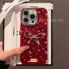Vỏ Acrylic Nơ Lập Thể, Ống Kính Lấp Lánh – Chống Sốc, iPhone 17/16/15 – 79.000₫