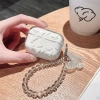 Vỏ Airpods 4 Pro/3 TPU mềm bướm trắng sáng, chống sốc, dây xích hạt chống mất 7