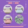 Vỏ Áo Bọc Nệm Topper Thun Lạnh Ý 2 Mặt Kéo Khóa - Kích Thước 1m-1m8, 10cm - TUBECA 05 9